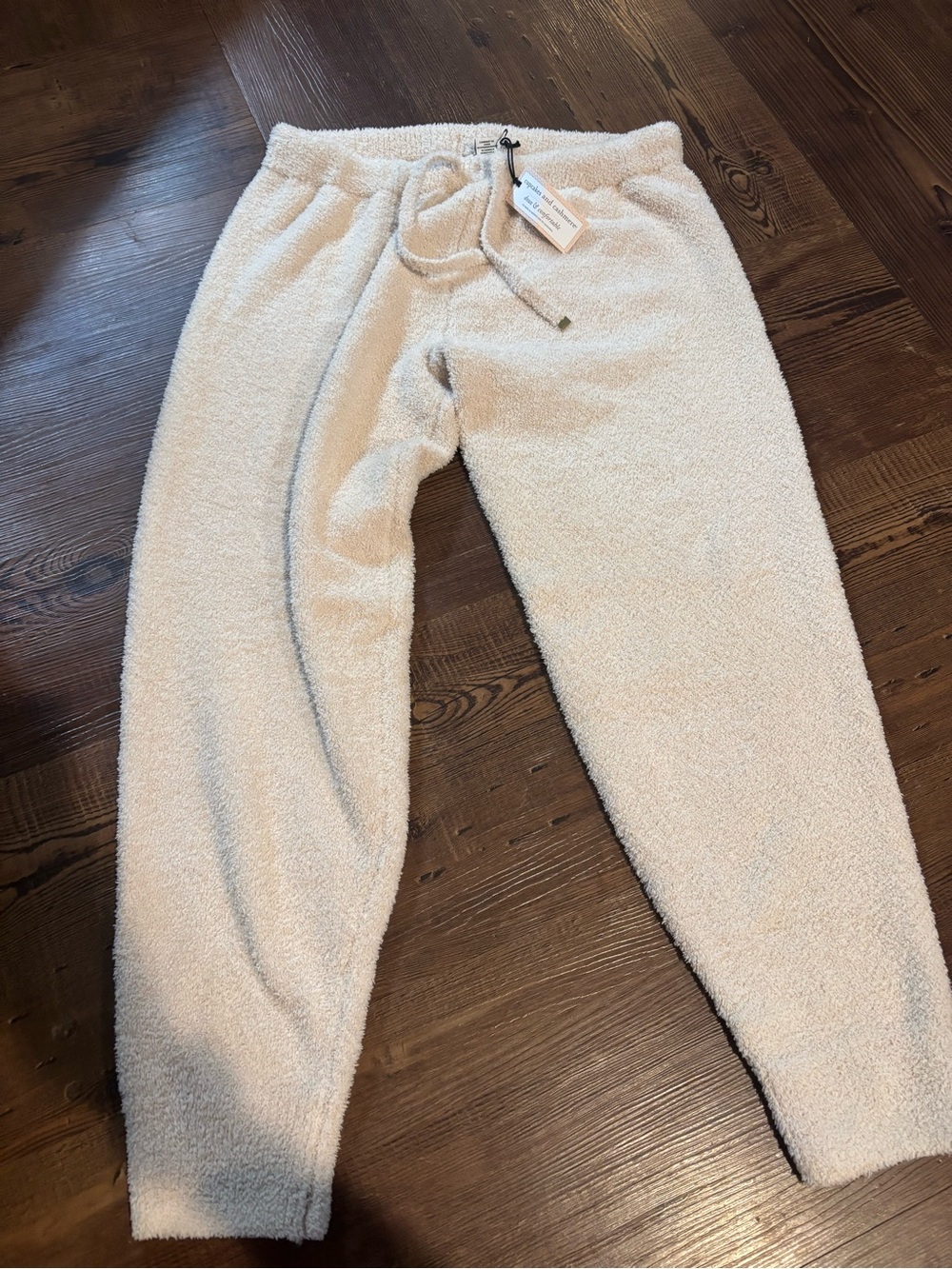 cupcakes & cashmere Cream Plush Fleece Lounge Joggers